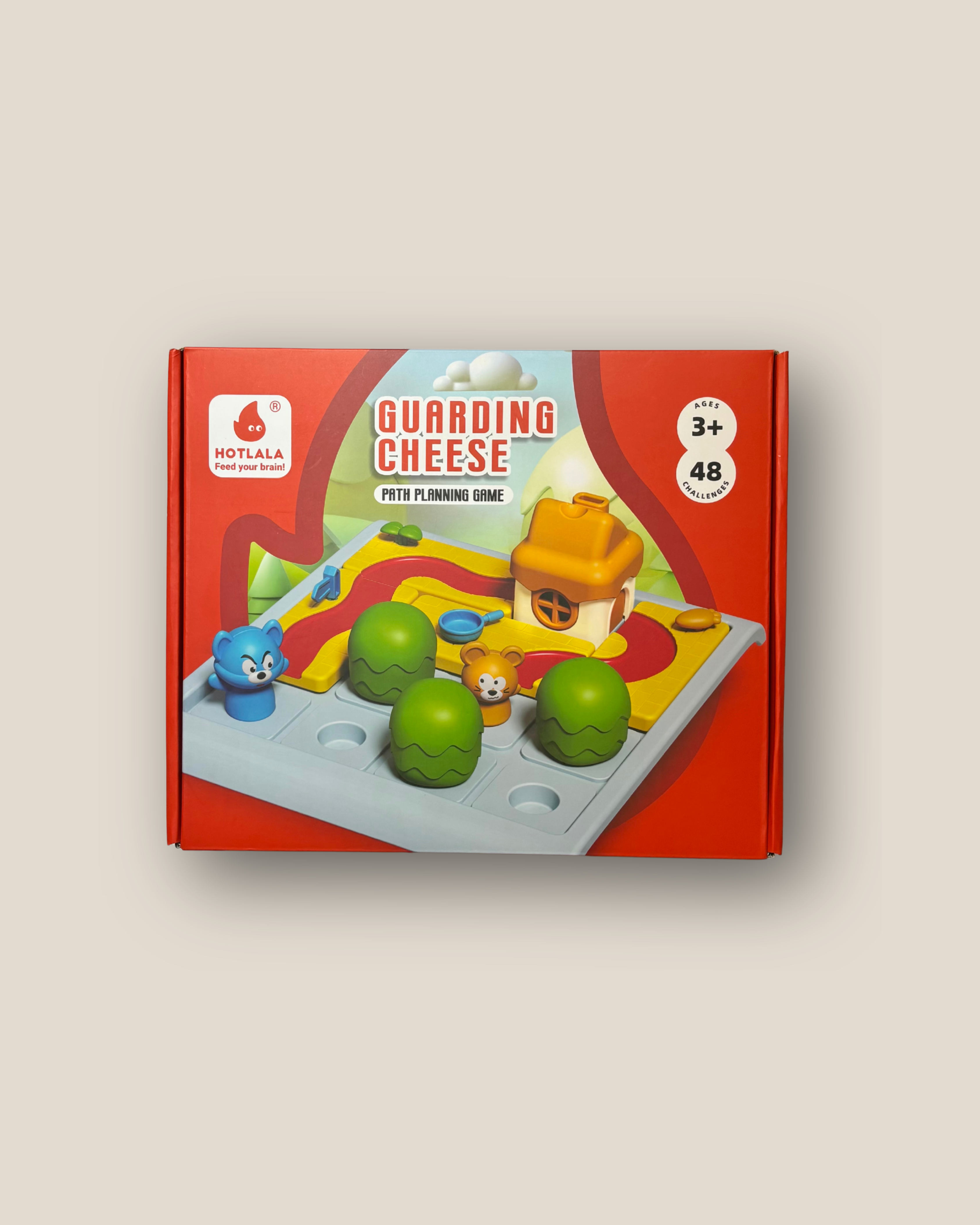 Guarding Cheese Educational Board Game - Fun STEM Learning Strategy Game for Kids Ages 3+ with 48 Challenges